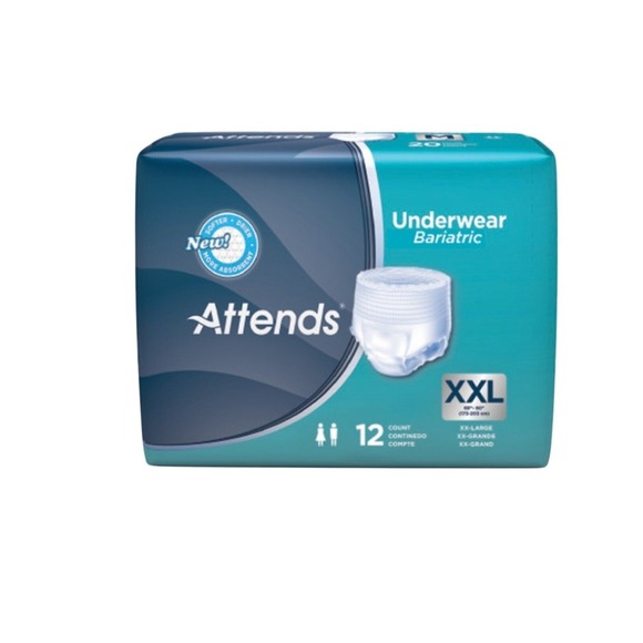 Attends Bariatric Underwear XXL Absorbent Incontinence Protection 12 Count - Picture 4 of 4